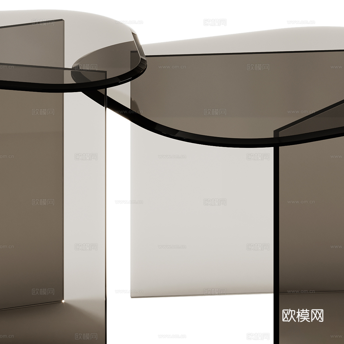 现代意式极简 ROLF BENZ ONNO 茶几3d模型