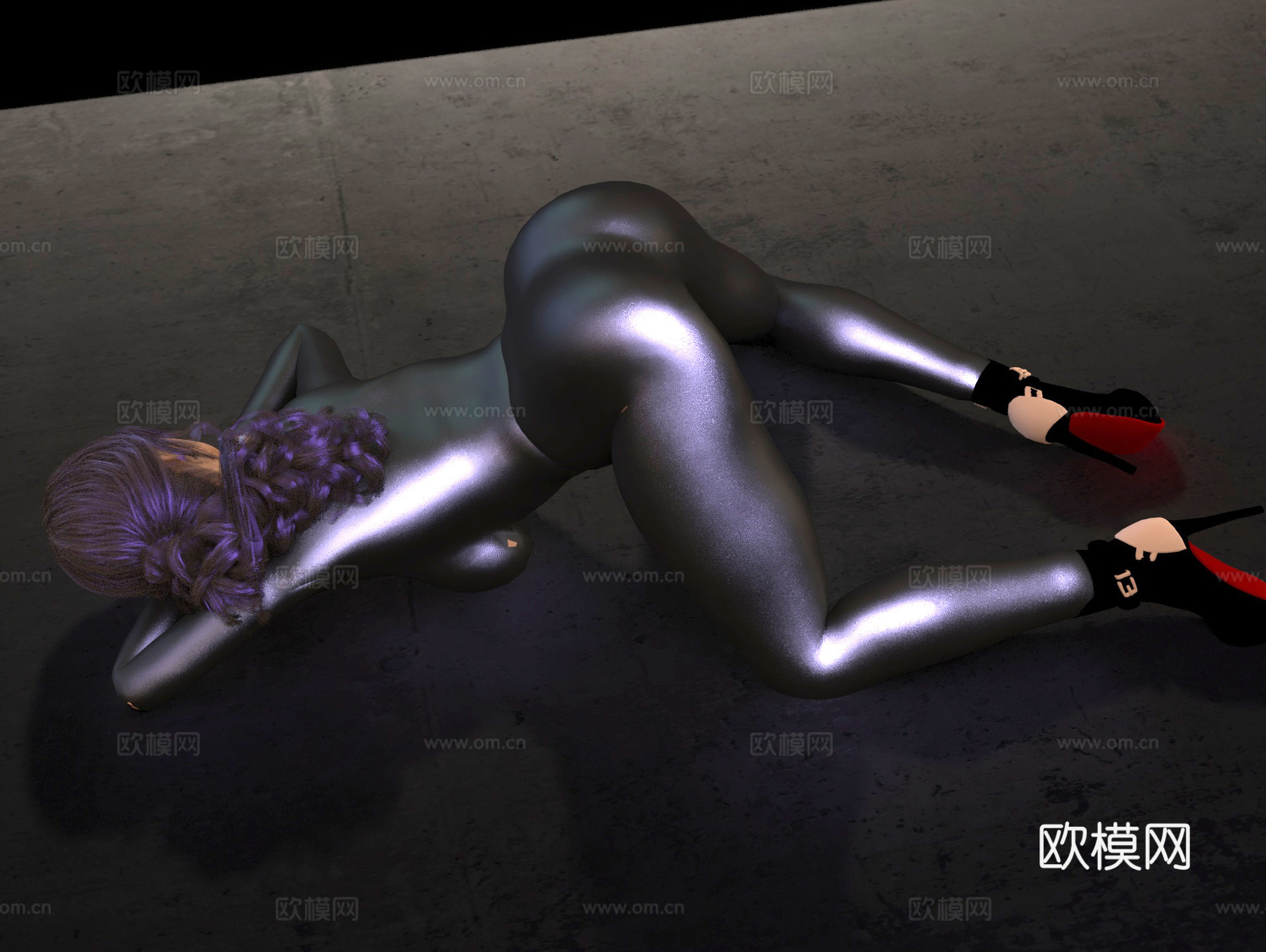 游戏女角色 女人女性 美女人物 瑜伽动漫女生 特工小姐姐su模型