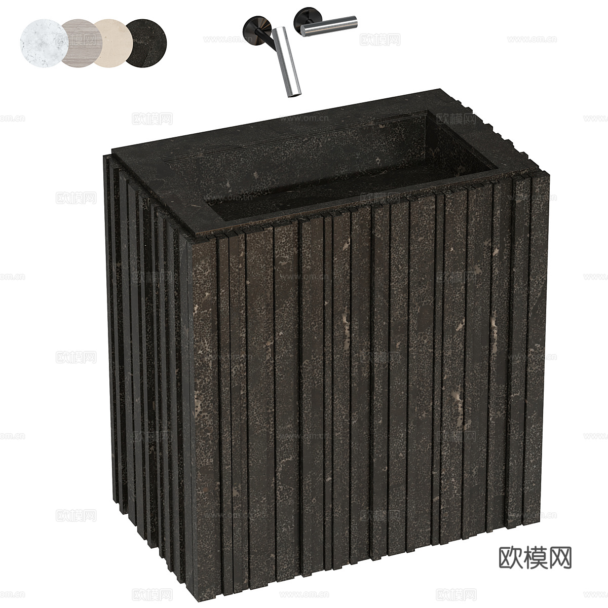 新中式 SALVATORI 水槽 洗手盆3d模型
