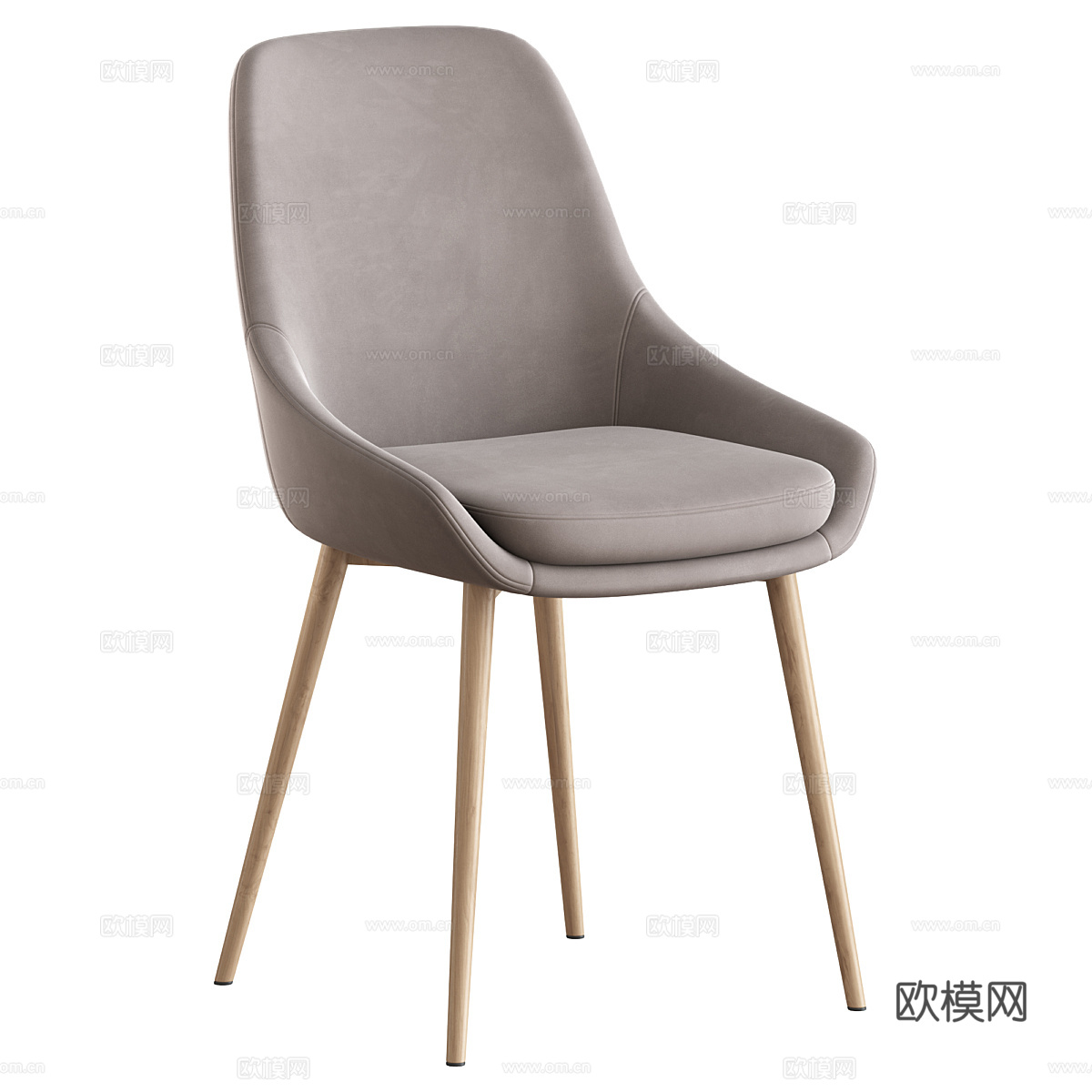 现代北欧餐椅3d模型