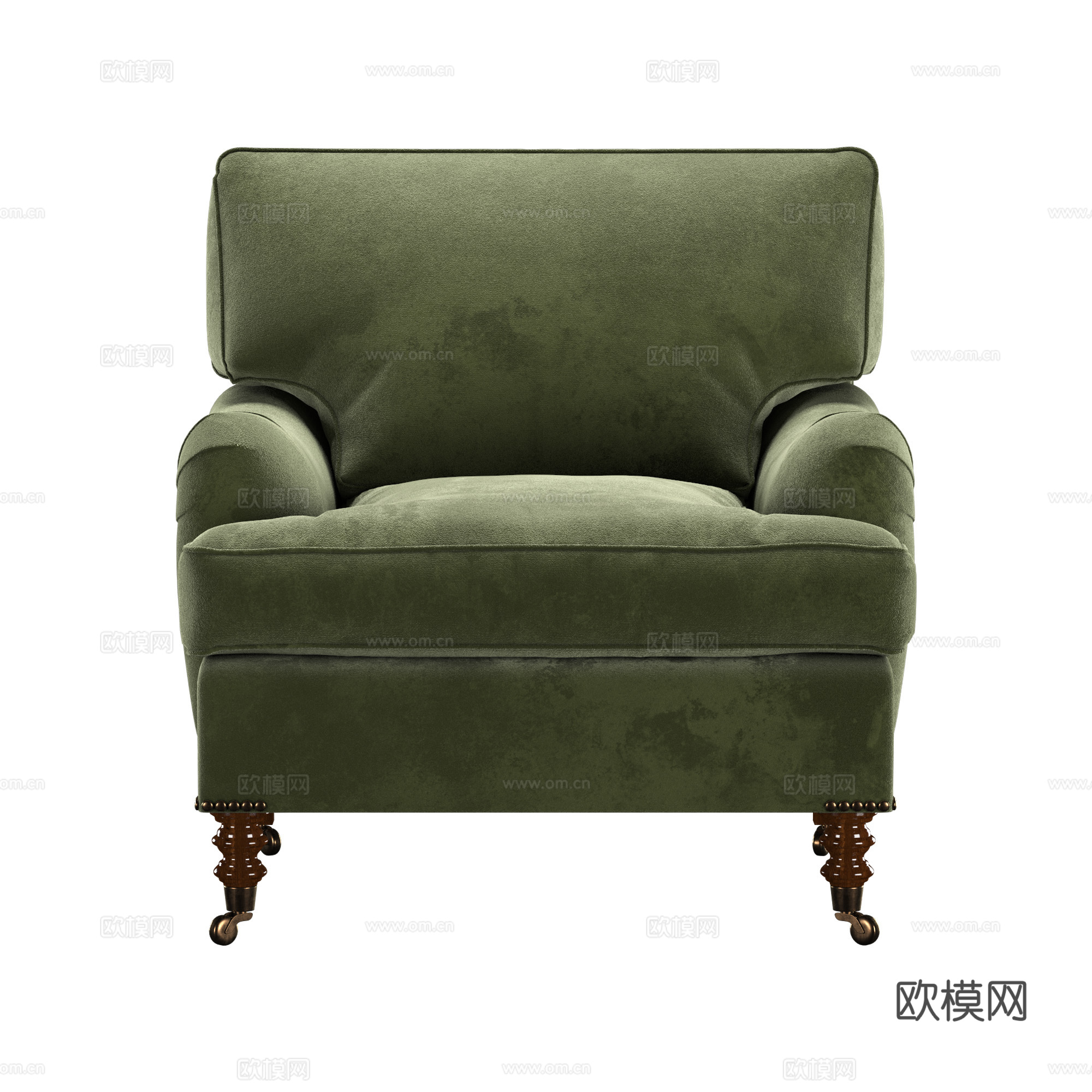 美式简约 Signature 沙发椅3d模型