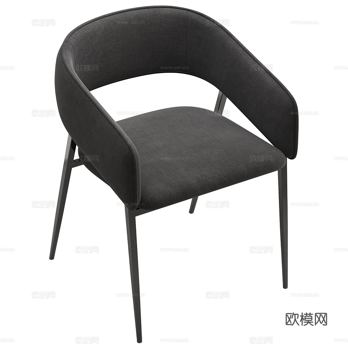 现代意式极简 Globewest Eliza 餐椅3d模型