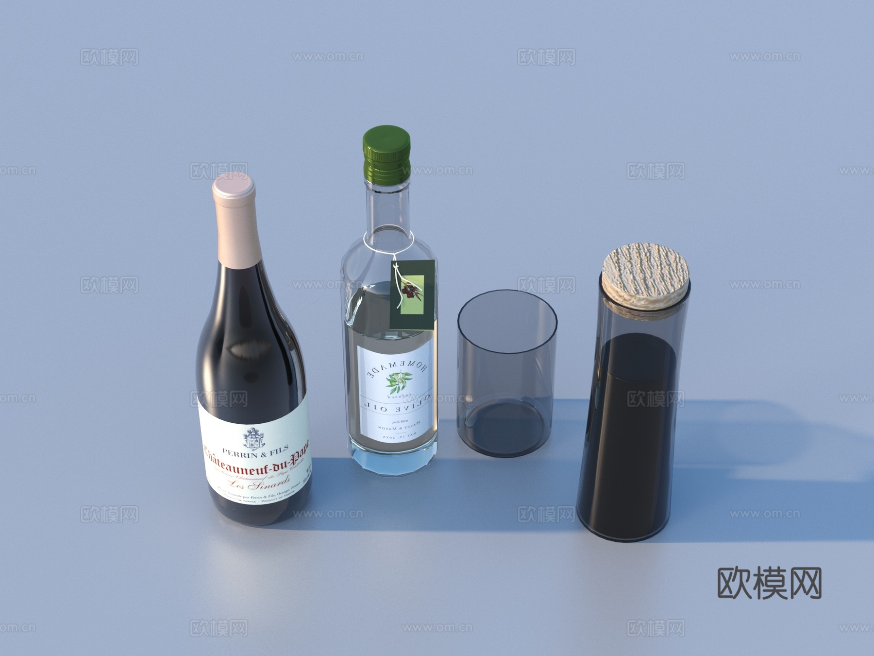 瓶子 摆件 生活用品3d模型
