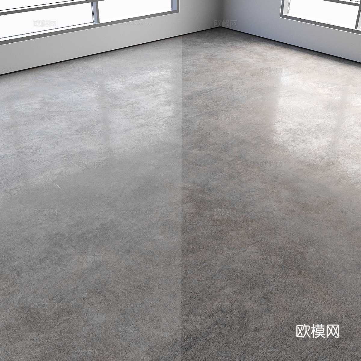 自流平 微水泥3d模型
