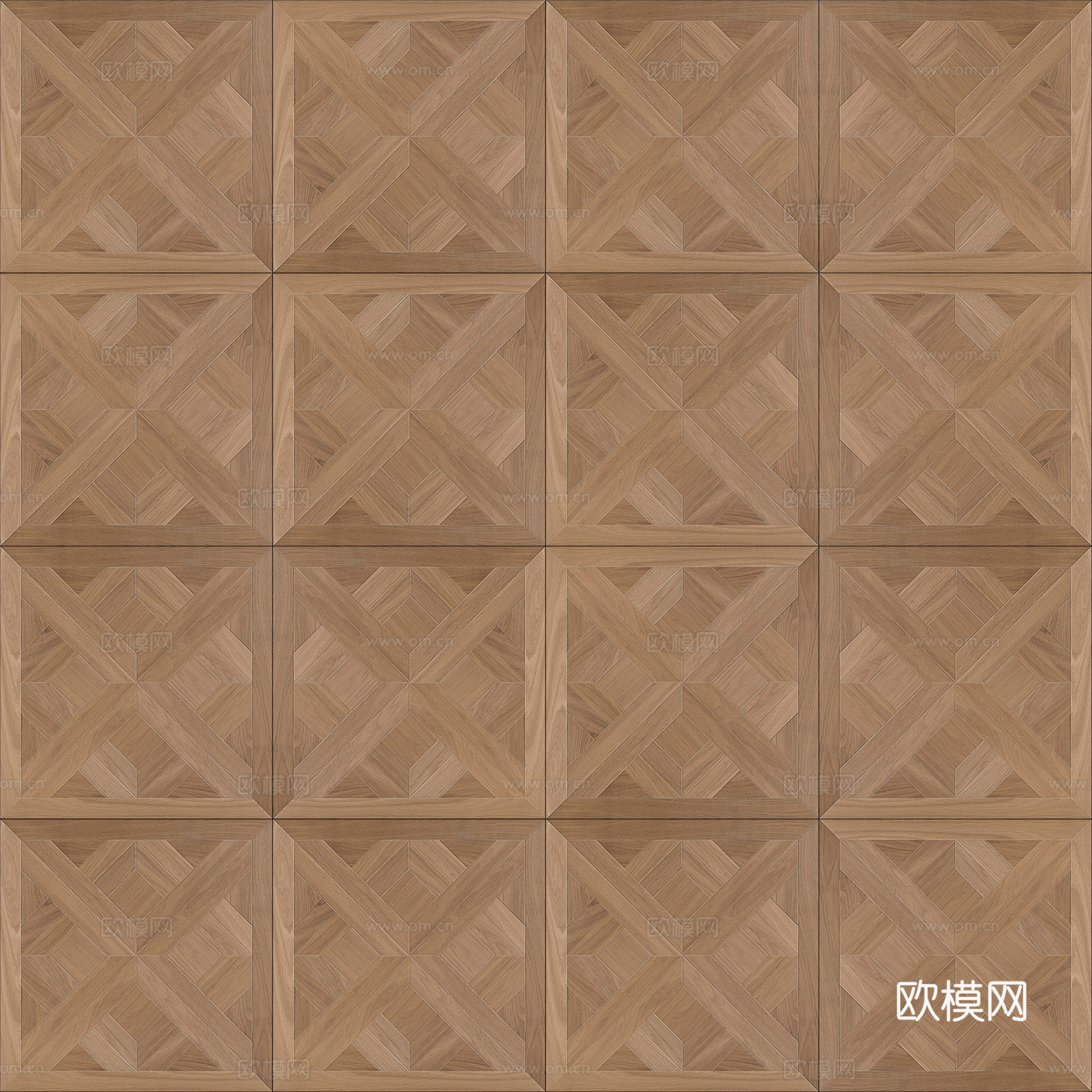 无缝暖棕色方格木地板 无缝菱形木地板