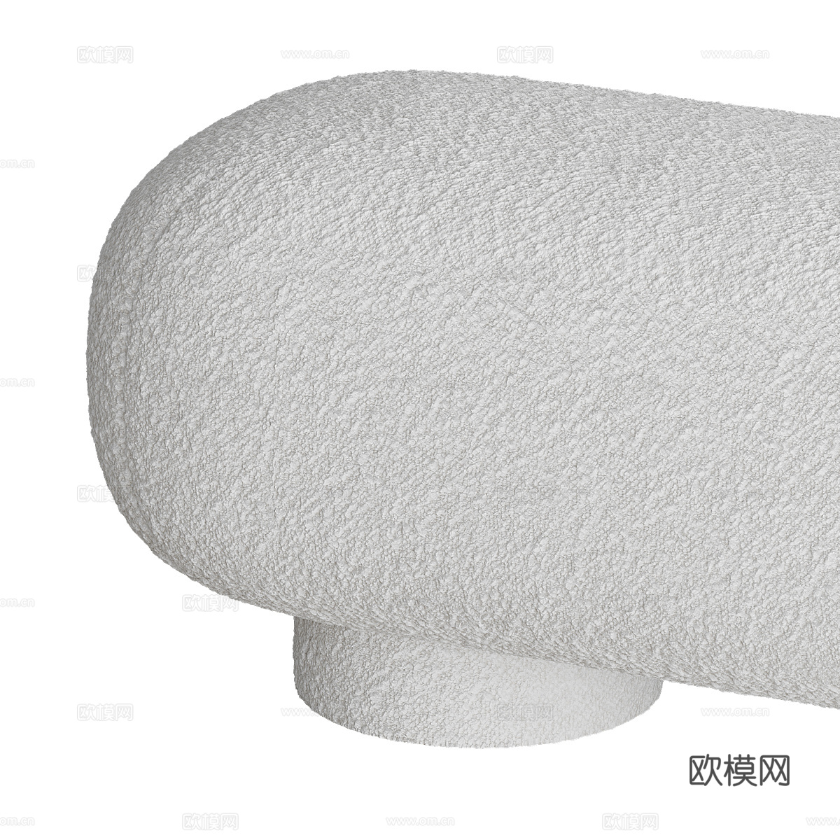 现代奶油风 Koto 长凳3d模型