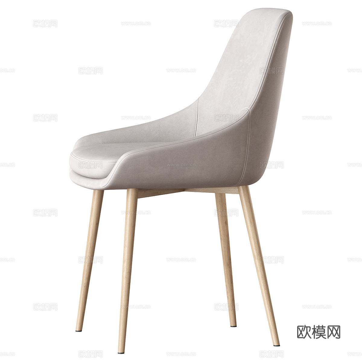 现代北欧餐椅3d模型