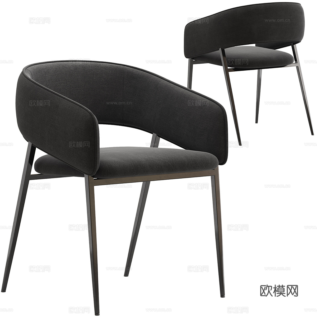 现代意式极简 Globewest Eliza 餐椅3d模型