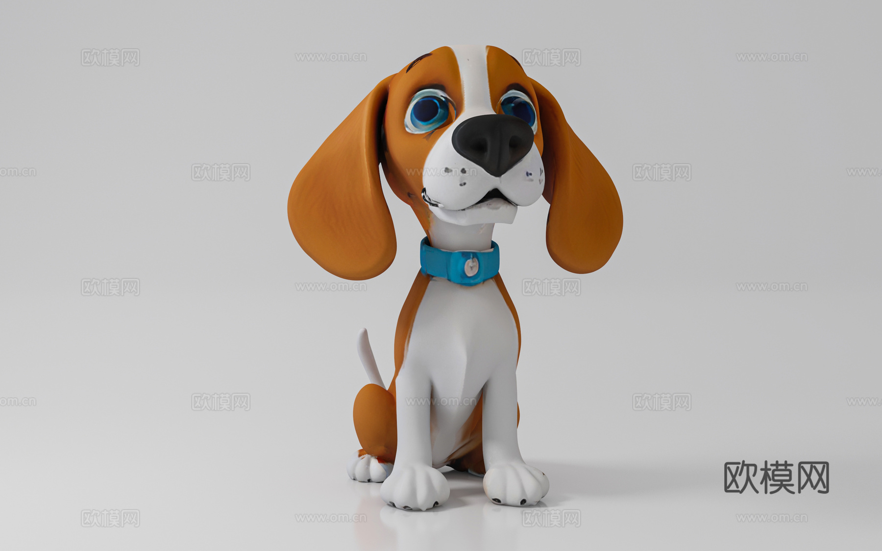 狗狗 犬 动物 卡通 Q版 手办 公仔 摆件 装饰 美陈 道3d模型