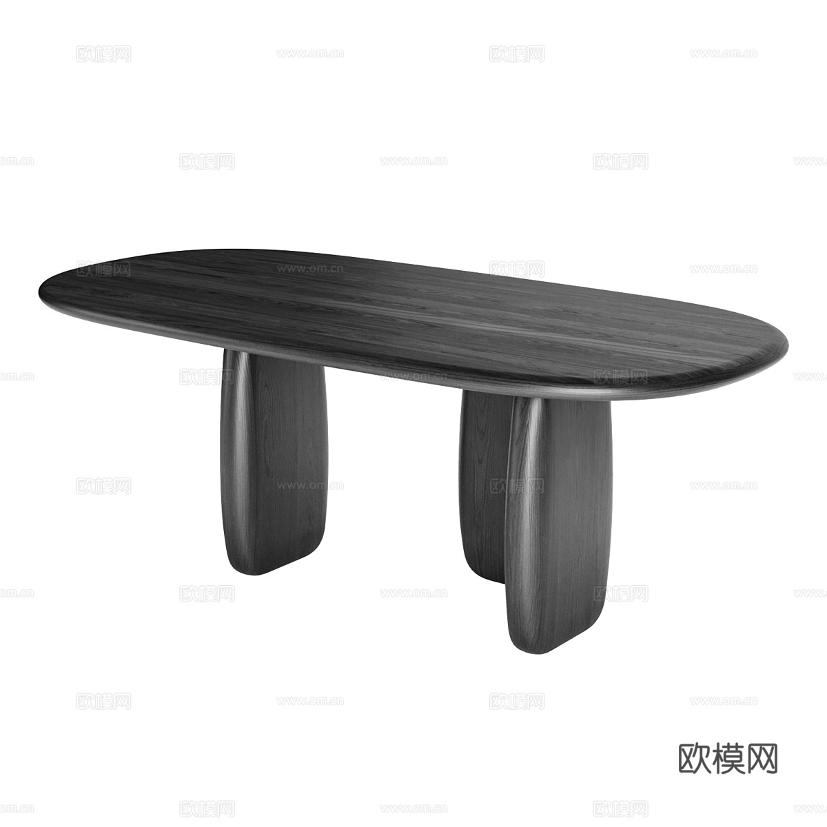 现代意式 Atlas 餐桌3d模型