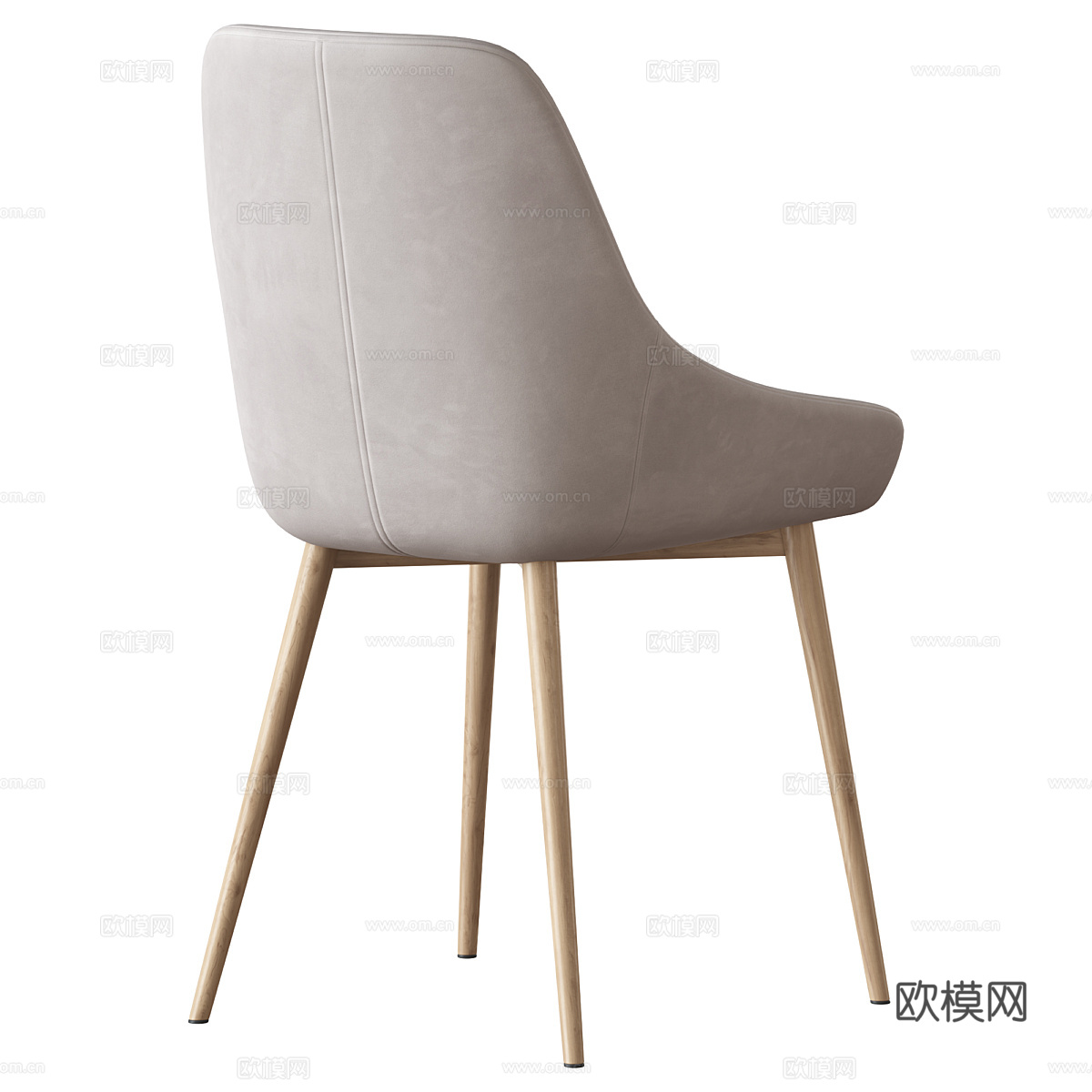 现代北欧餐椅3d模型
