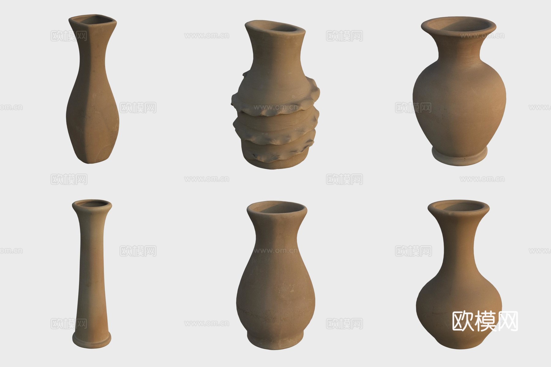 古代酒瓶酒壶陶罐陶艺3d模型
