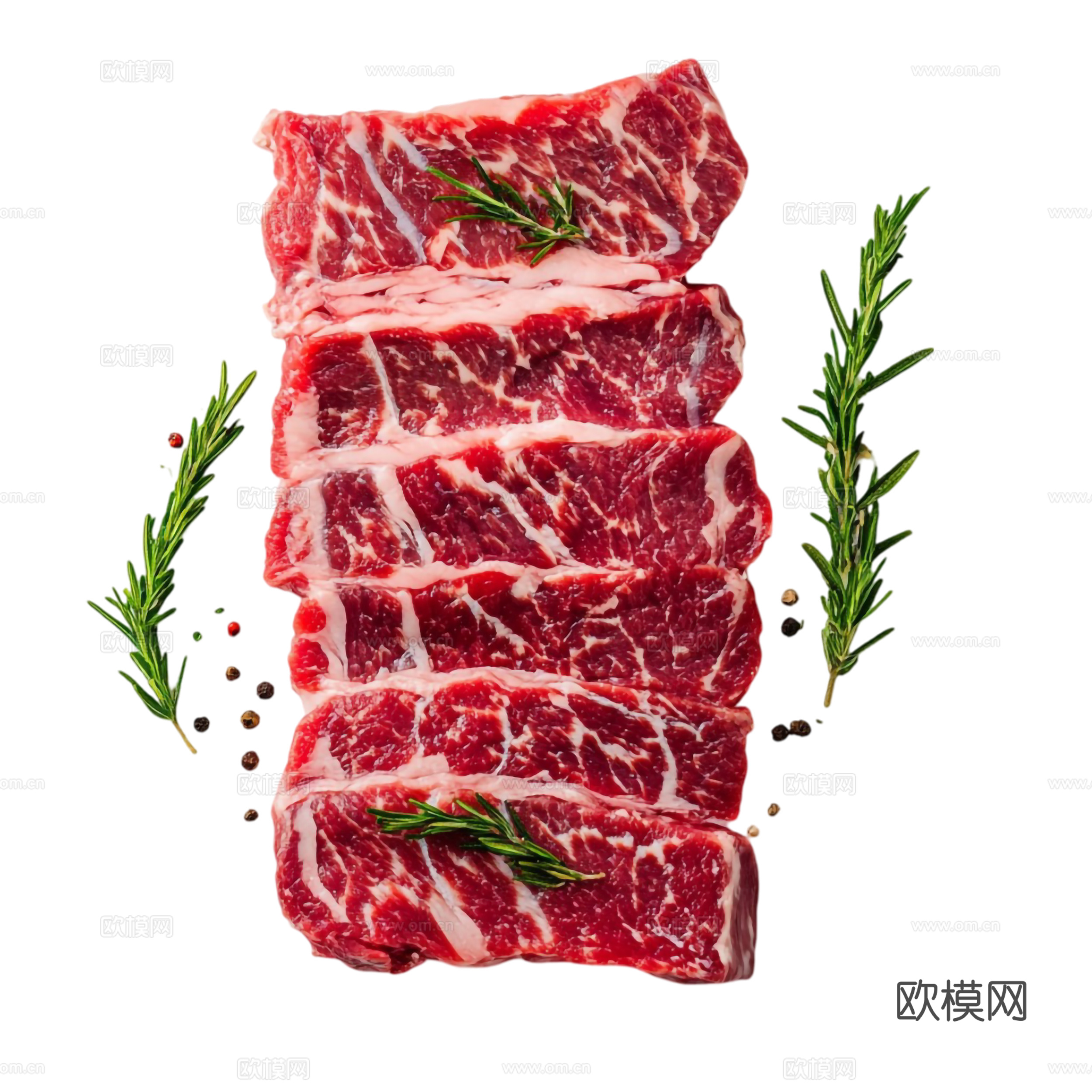 免抠牛排  米饭 牛排套餐 生牛排 牛肉 西餐