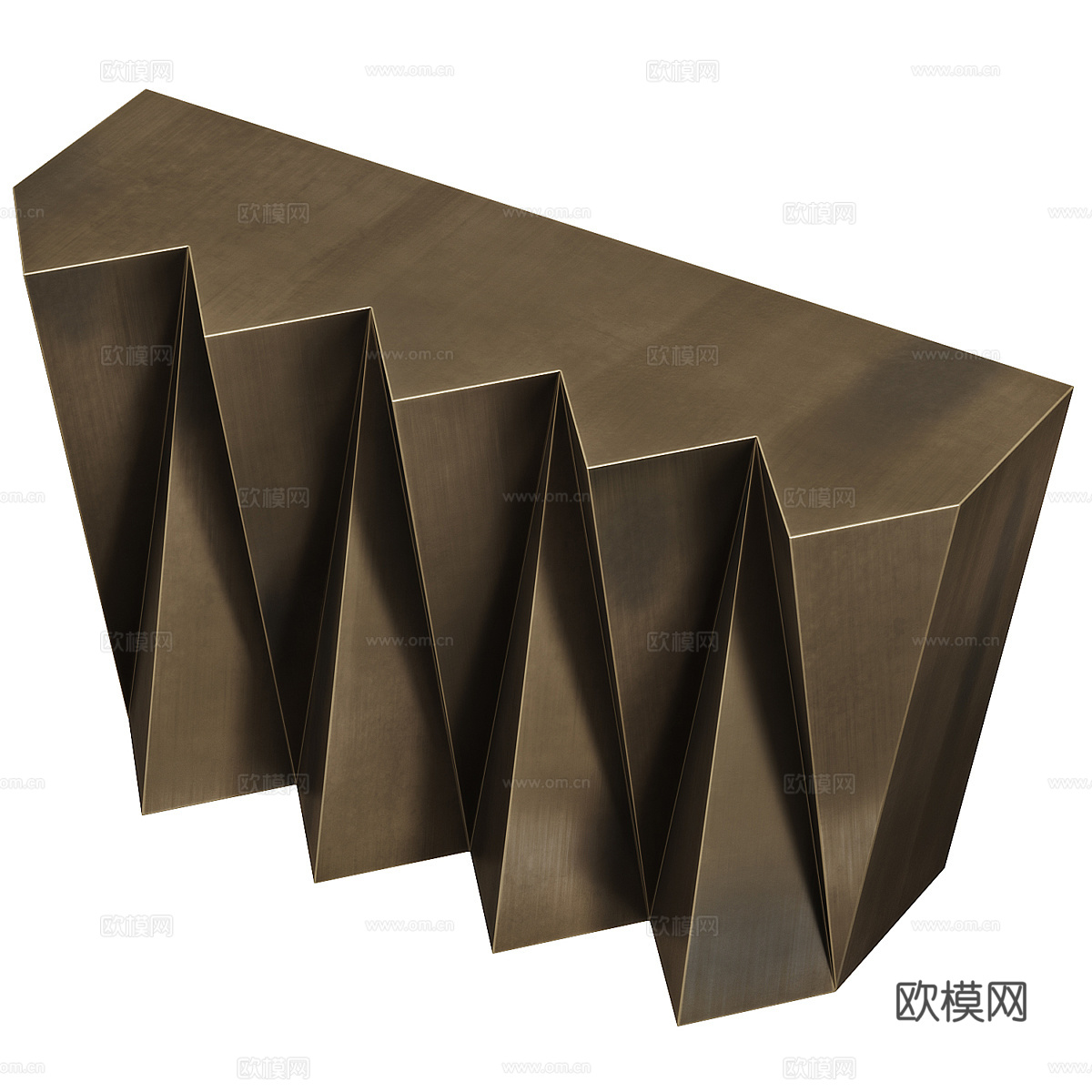 新中式轻奢端景台3d模型