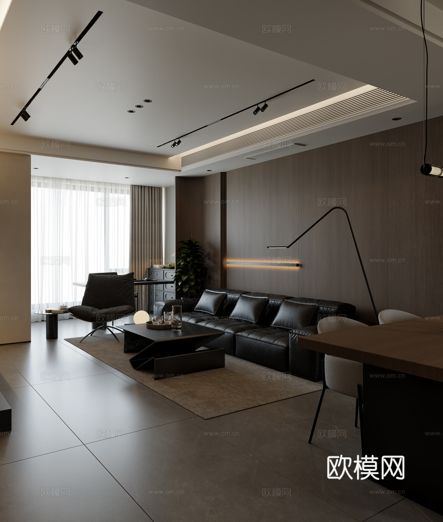 港式客餐厅3d模型