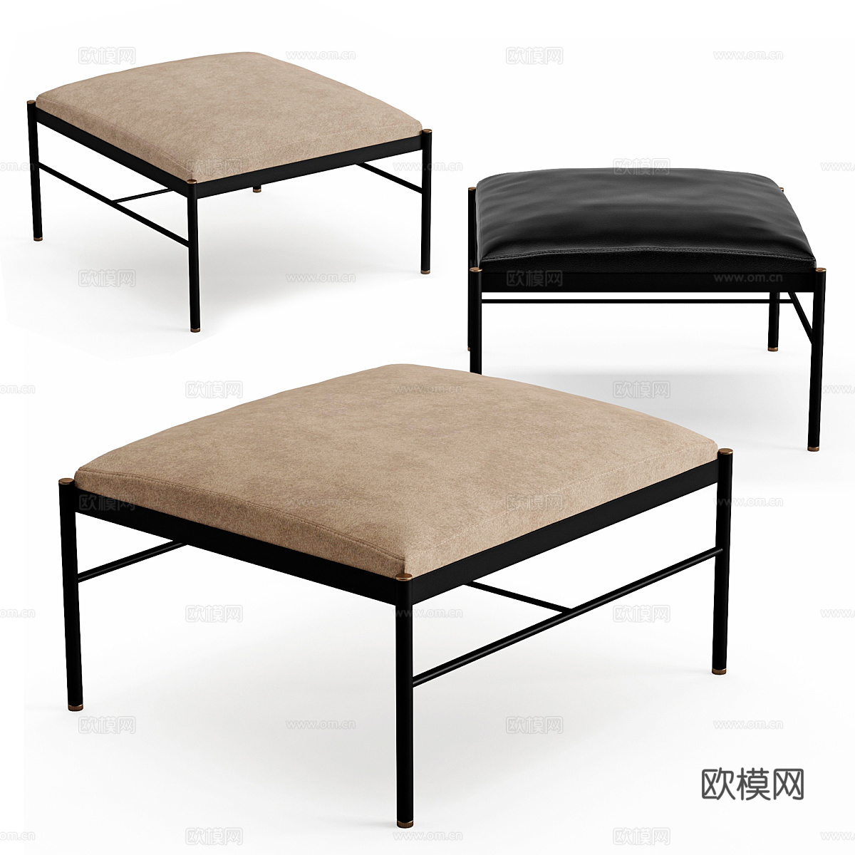 沙发凳3d模型