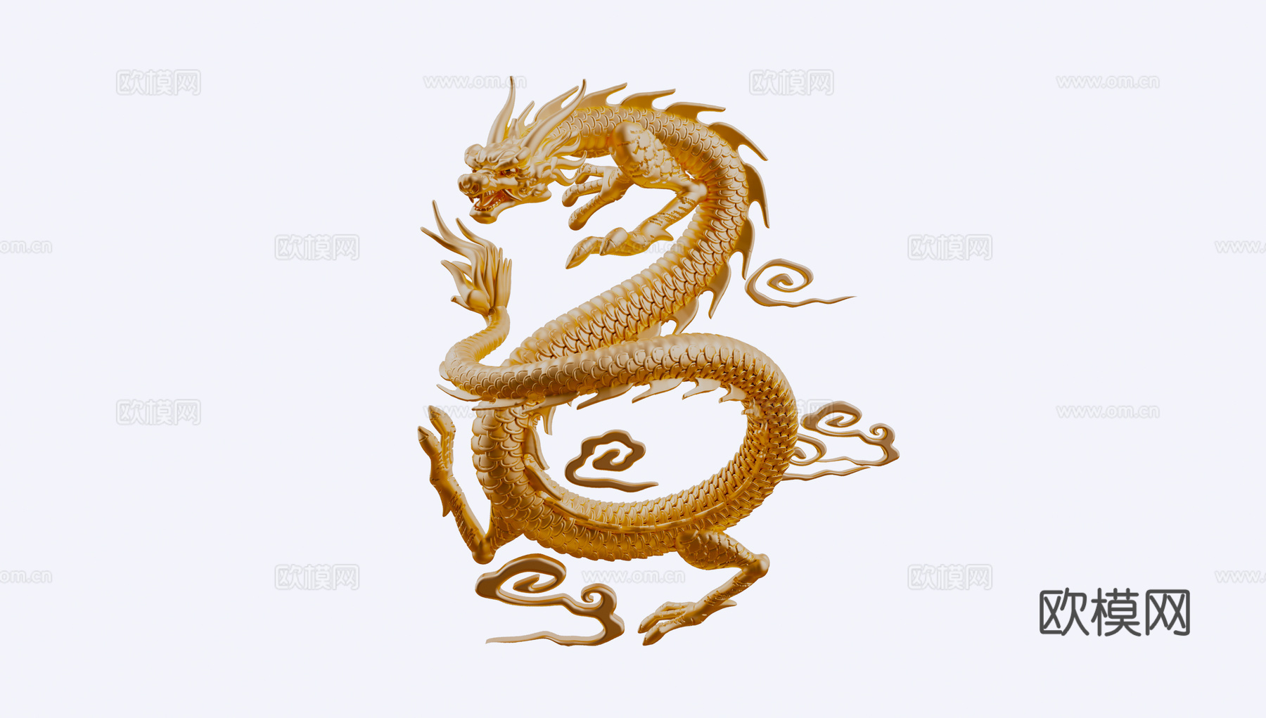 中式美陈 门头 龙年美陈打卡点灯光装置雕塑su模型