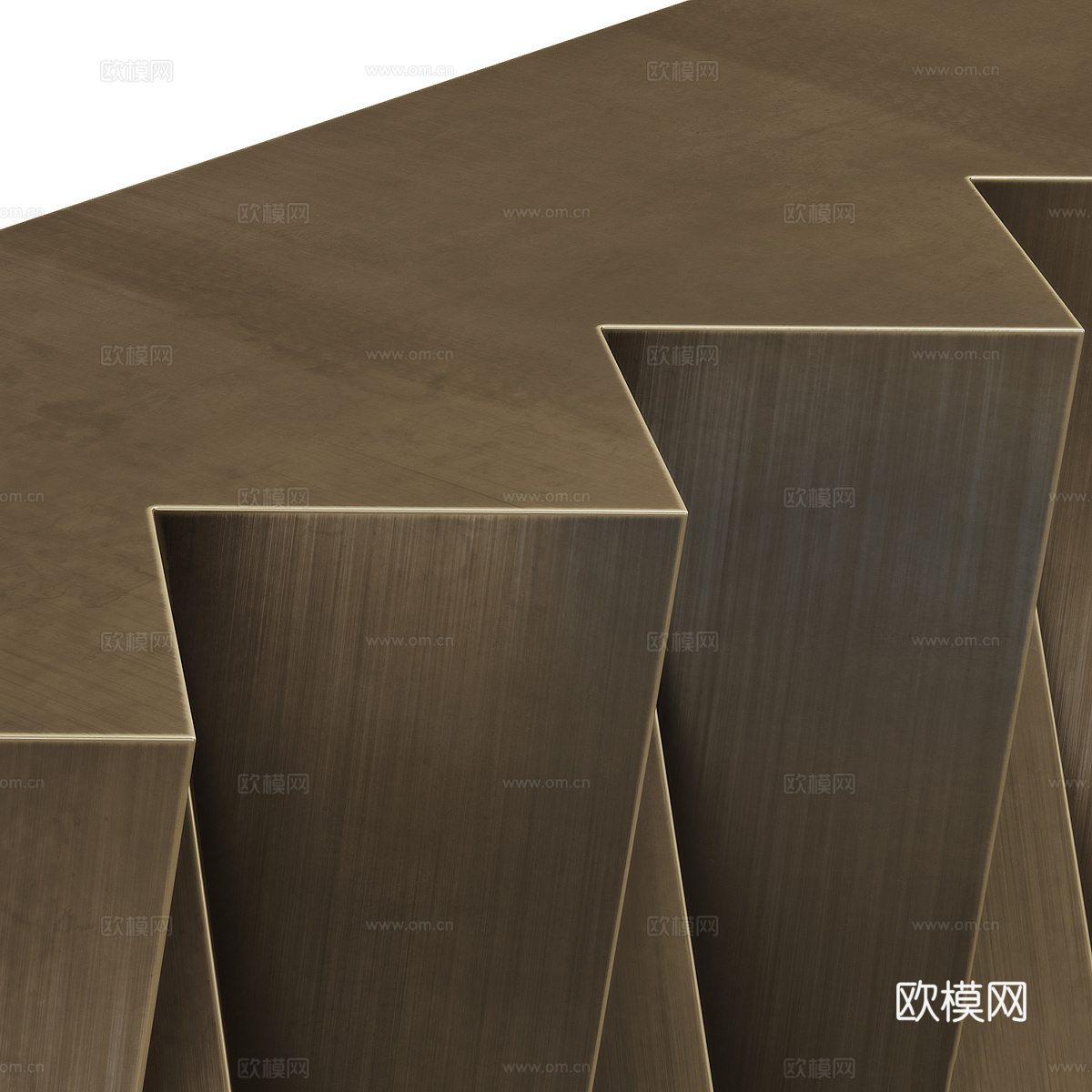新中式轻奢端景台3d模型