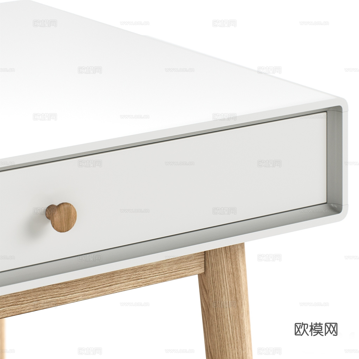 现代北欧梳妆台3d模型