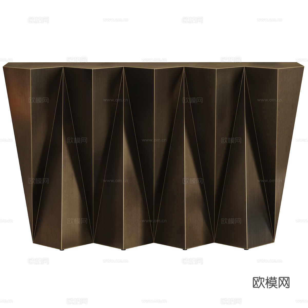 新中式轻奢端景台3d模型