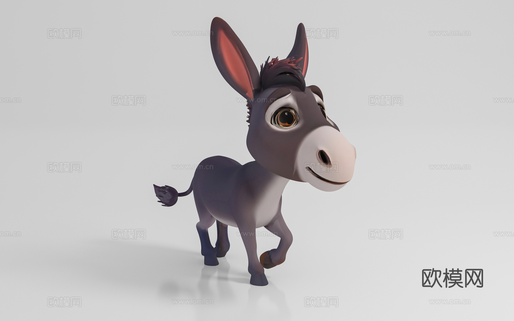 毛驴 骡子 牲口 动物 摆件 手办 卡通 玩具 公仔 雕塑3d模型