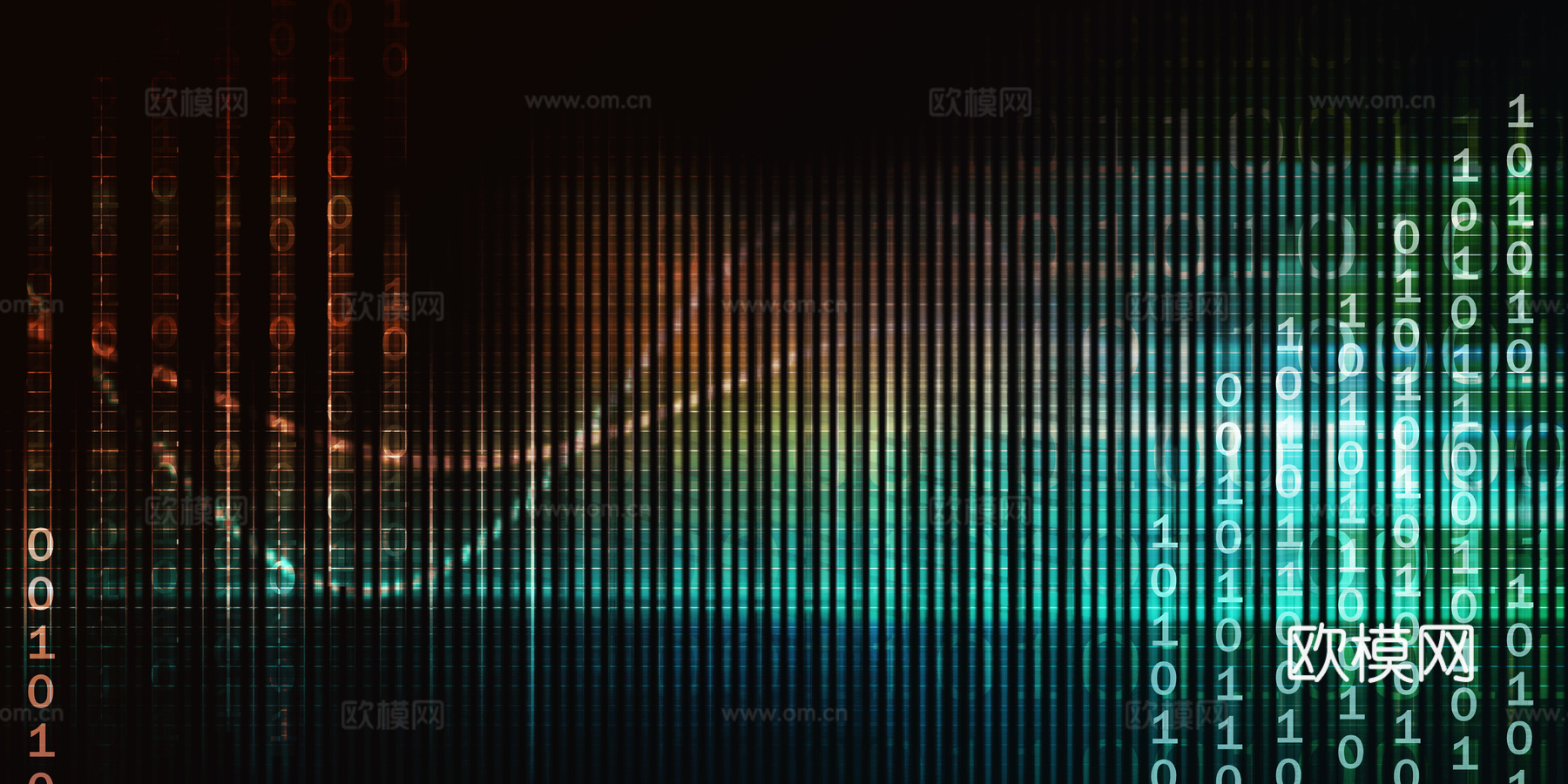 现代轻奢电子屏幕 科技感艺术屏幕 振荡光谱 科技故障下载