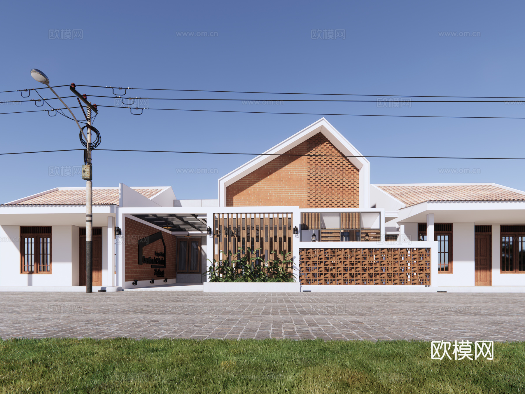 乡建住宅别墅建筑su模型