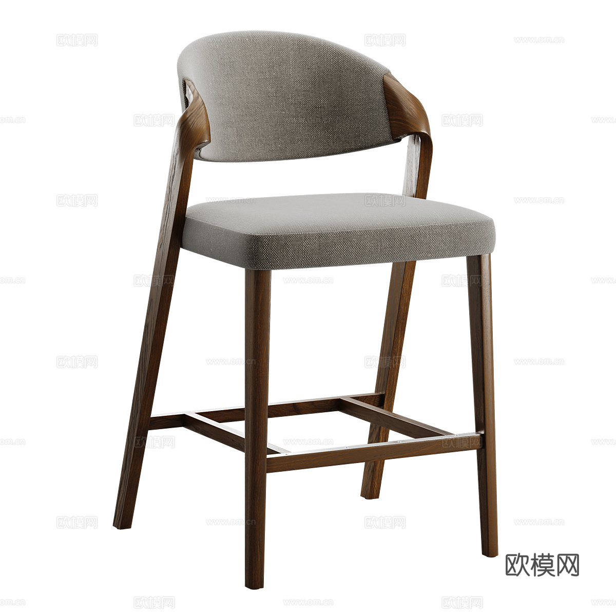 新中式 VALPIN 吧台椅3d模型