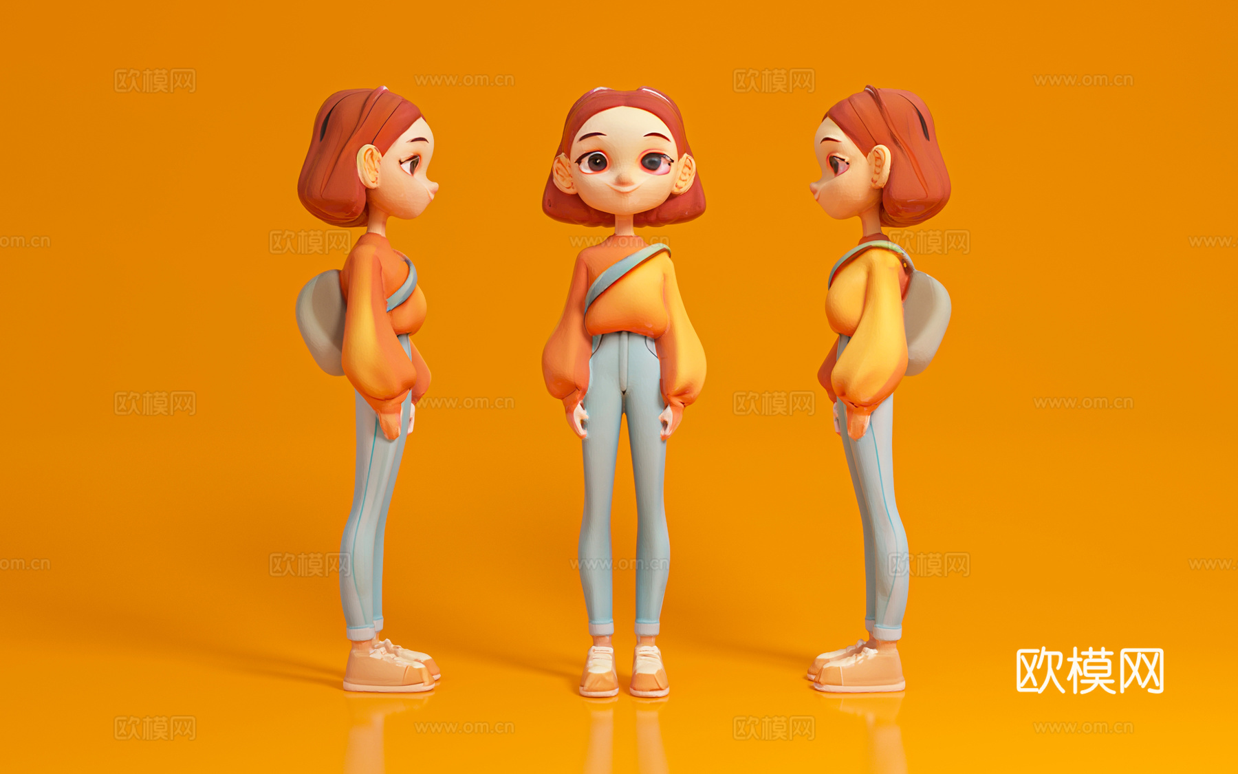 人物 女孩 女人 女性卡通形象 动漫游戏 手办 摆件 道具3d模型