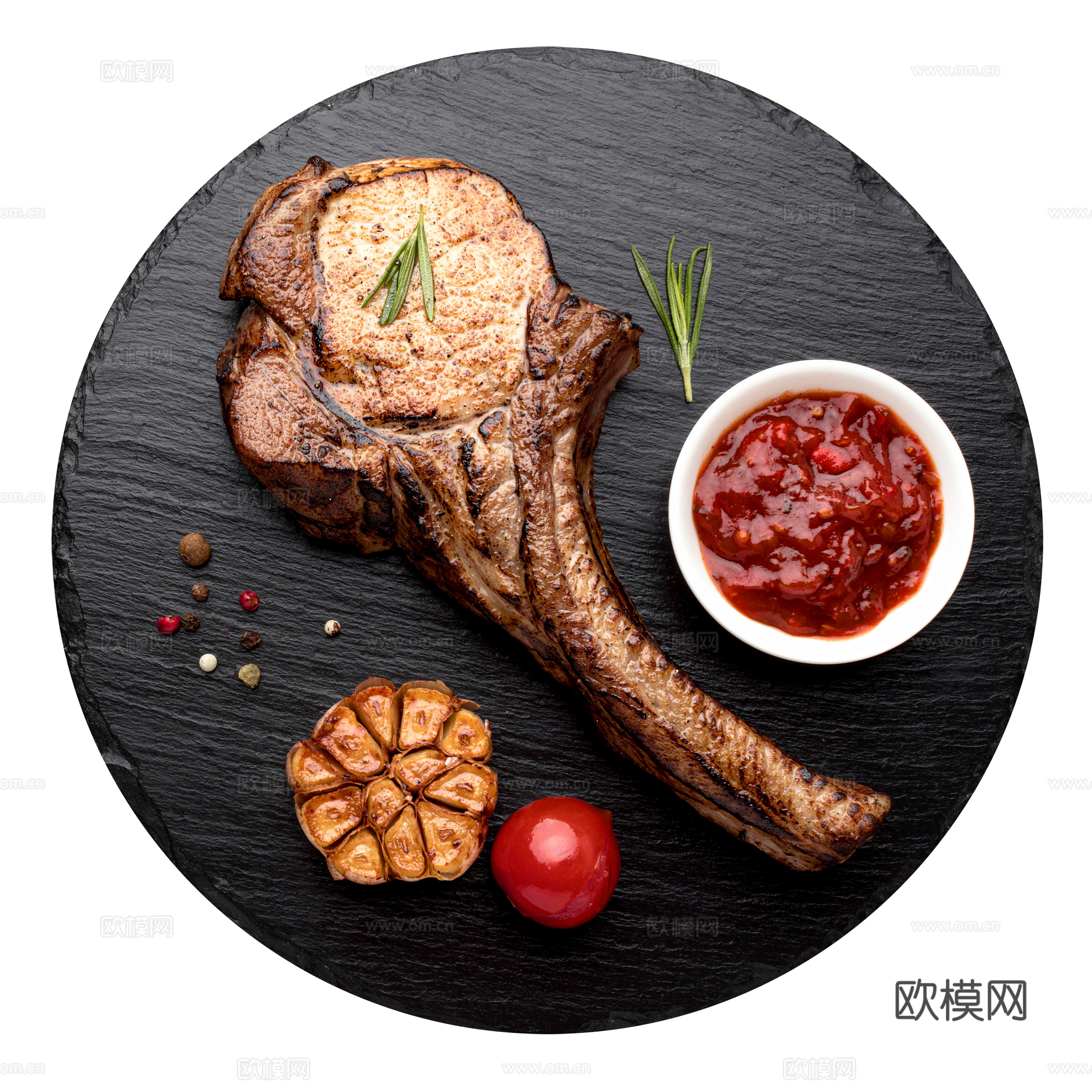 烤牛排 牛排套餐 烤牛肉 牛扇骨 生牛肉 牛排骨
