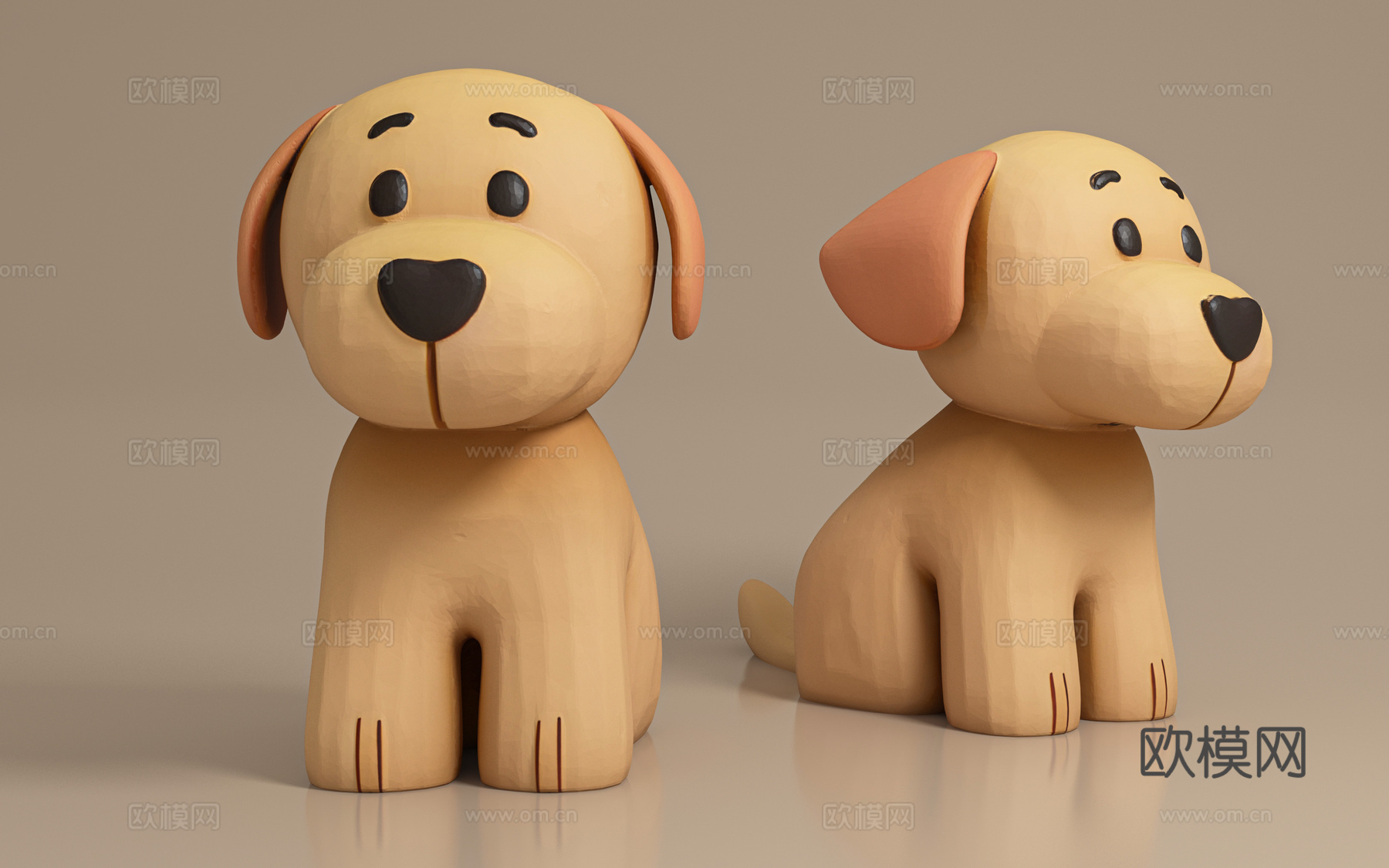 狗狗 犬 抽象 摆件 饰品 装饰 动物 创意 装饰 艺术装置3d模型