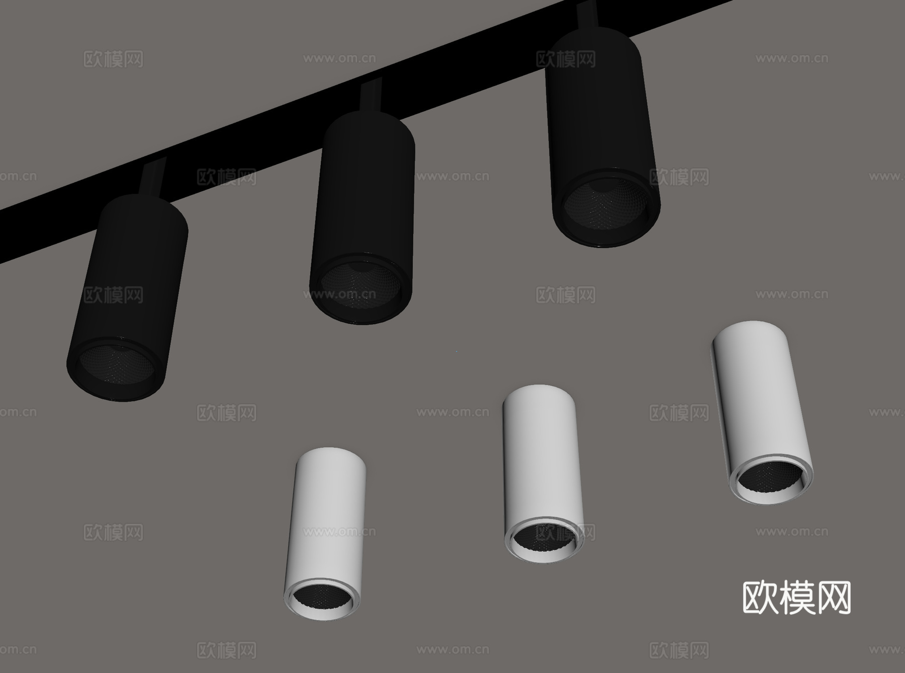 射灯 筒灯su模型