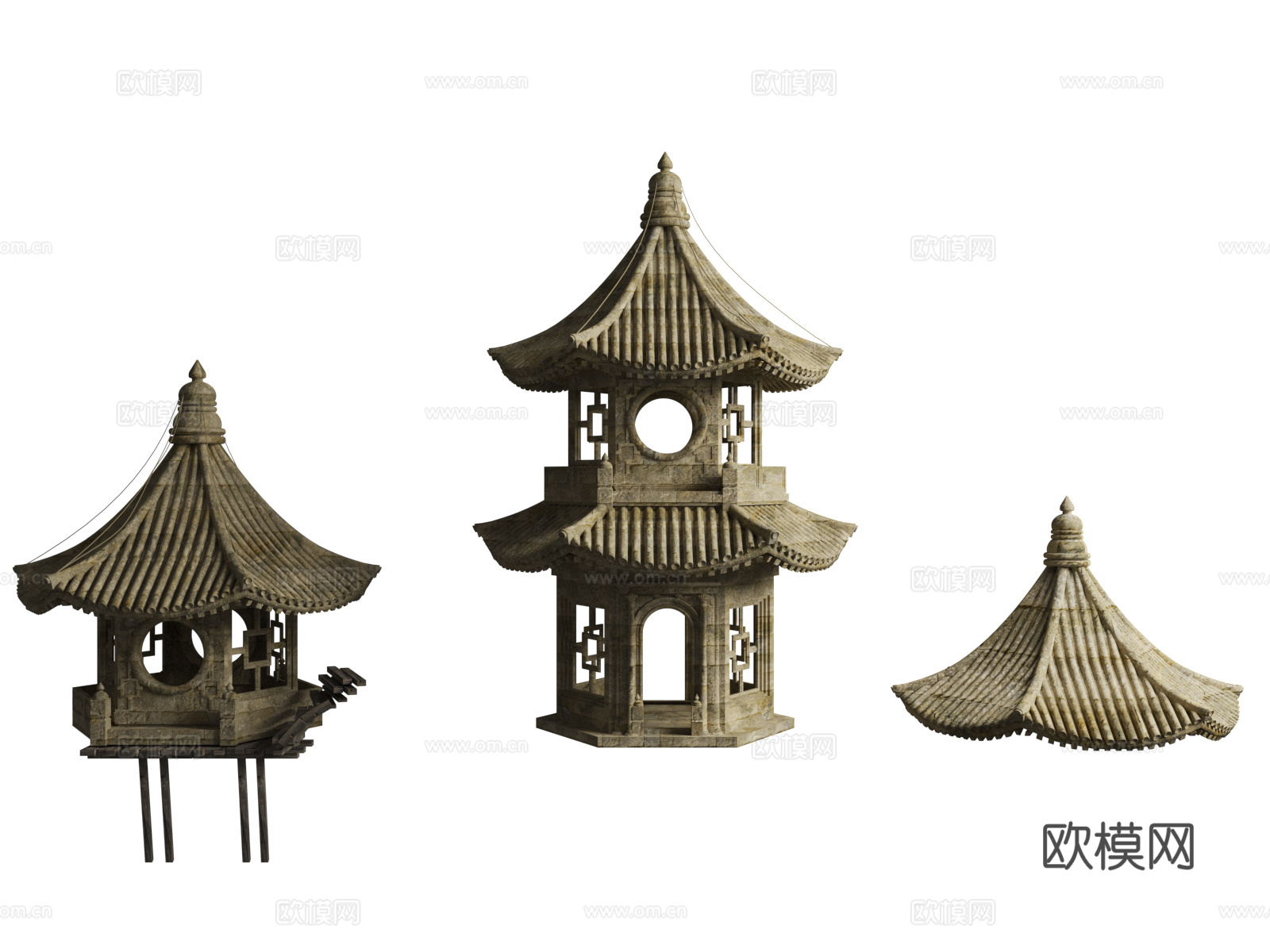 中国古建  古建庙宇 古建 神秘古代寺庙3d模型