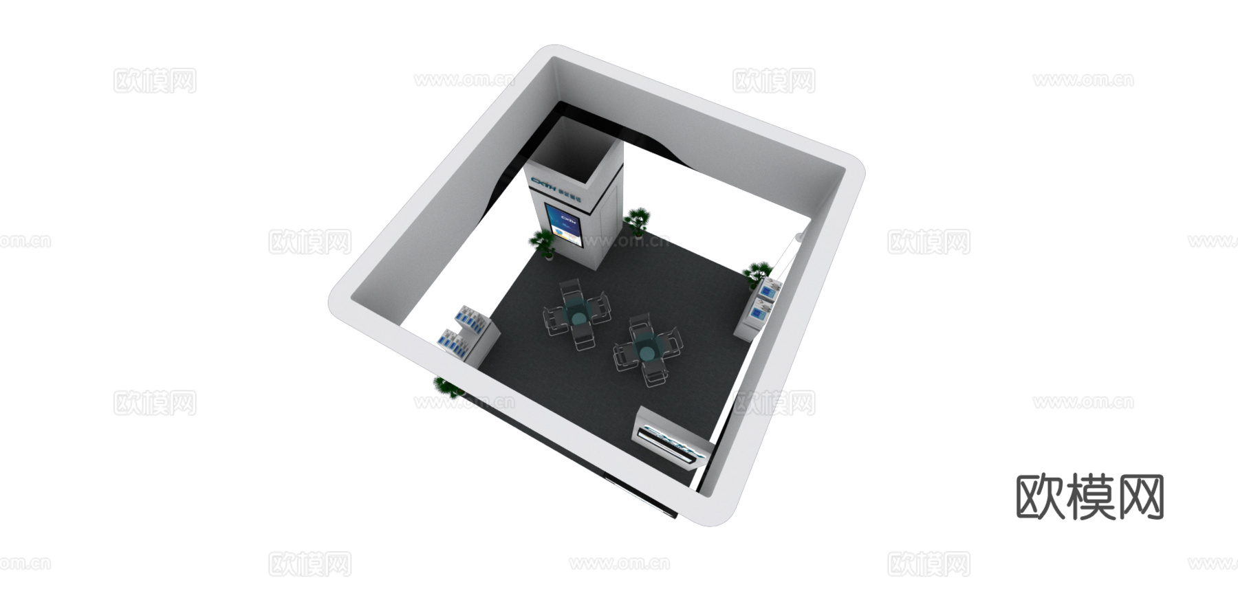 创新通恒科技展台3d模型