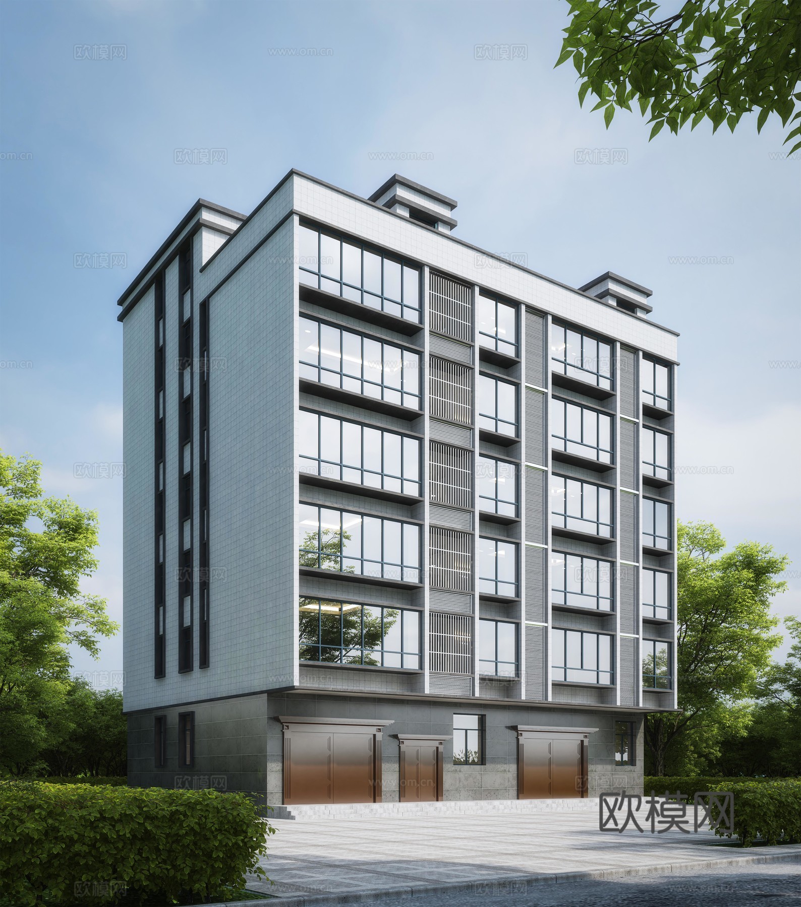 现代民房住宅建筑3d模型