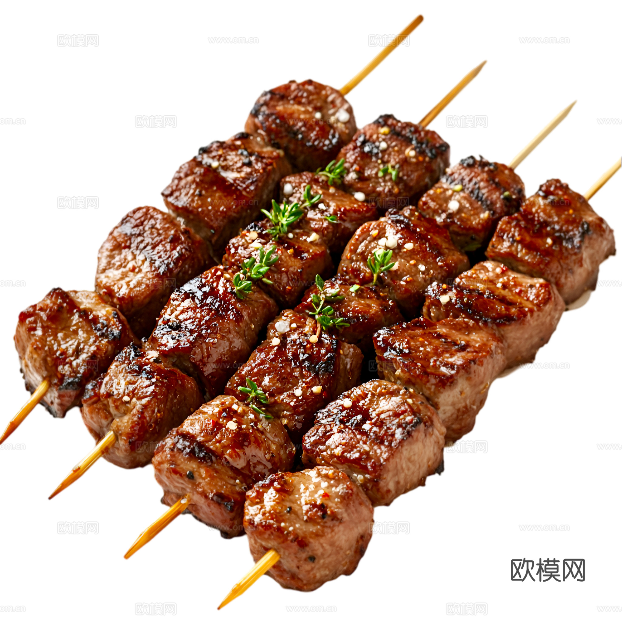 免抠烤串 烤牛肉串 烧烤 羊肉串 肉串