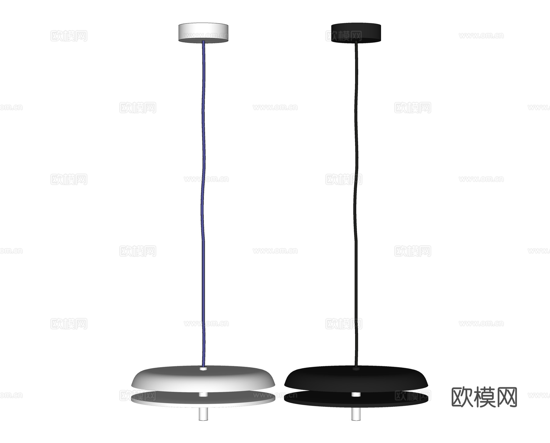 现代吊灯 餐厅吊灯su模型
