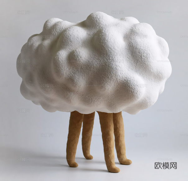 现代 摆件 艺术品 雕塑su模型下载(渲染图1)