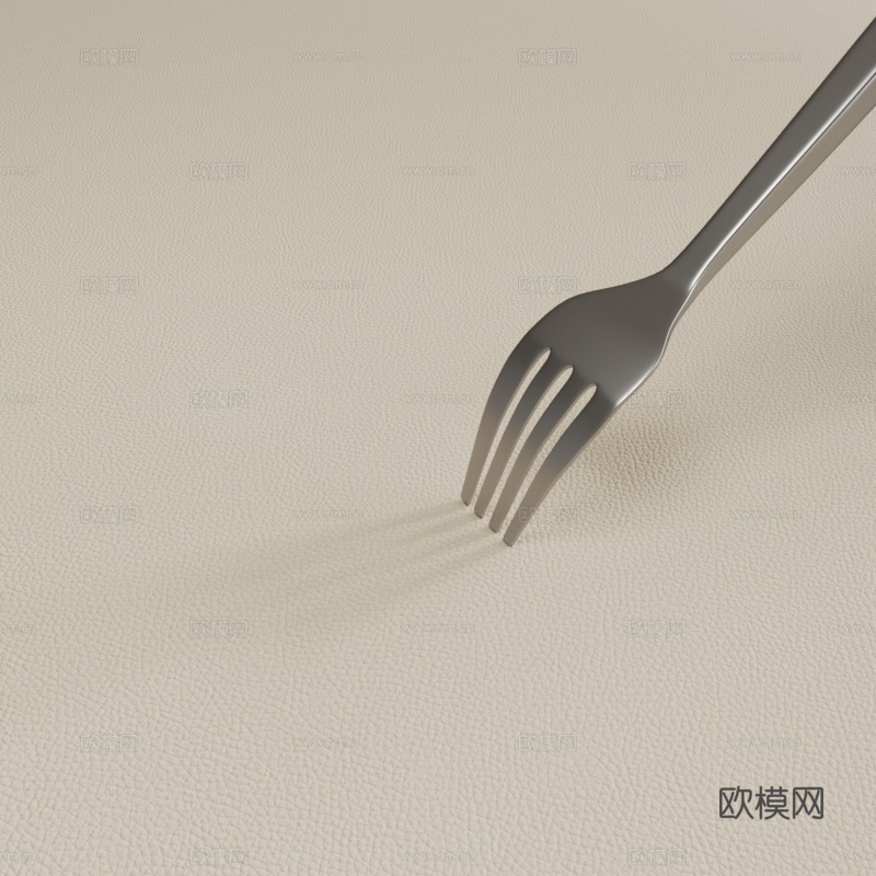现代奶油餐桌垫3d模型
