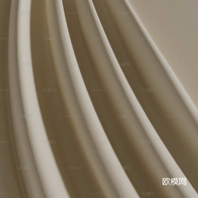 现代奶油餐桌垫3d模型