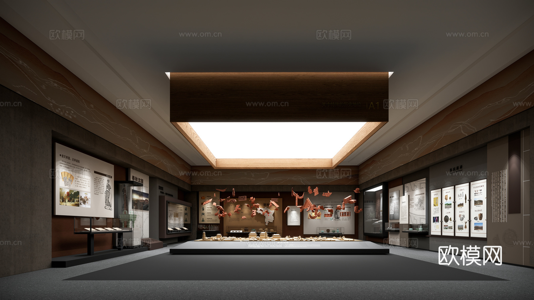 现代博物馆su模型