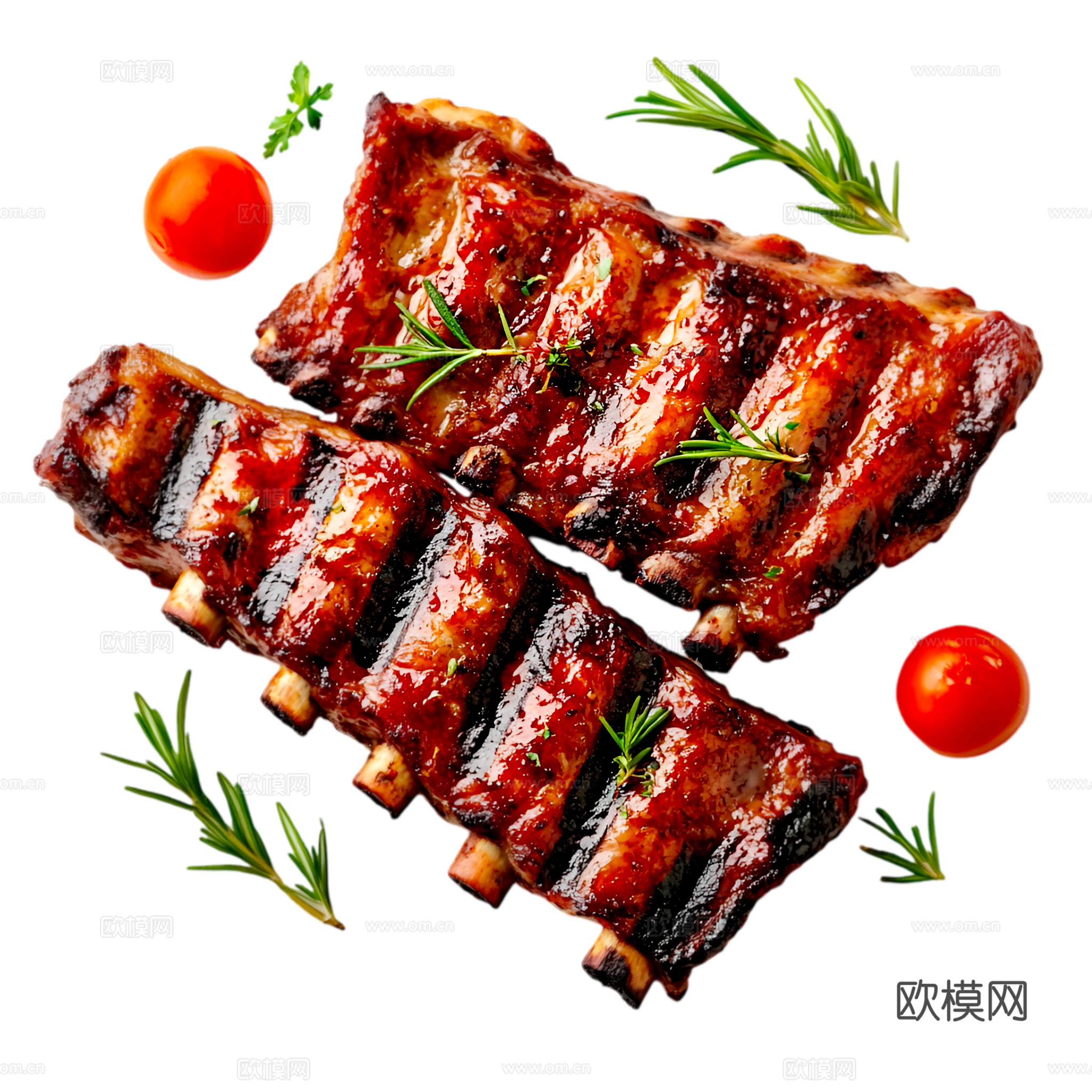 免抠牛排 烤牛排烤牛肉 羊排 扇子骨 烧烤 生牛肉