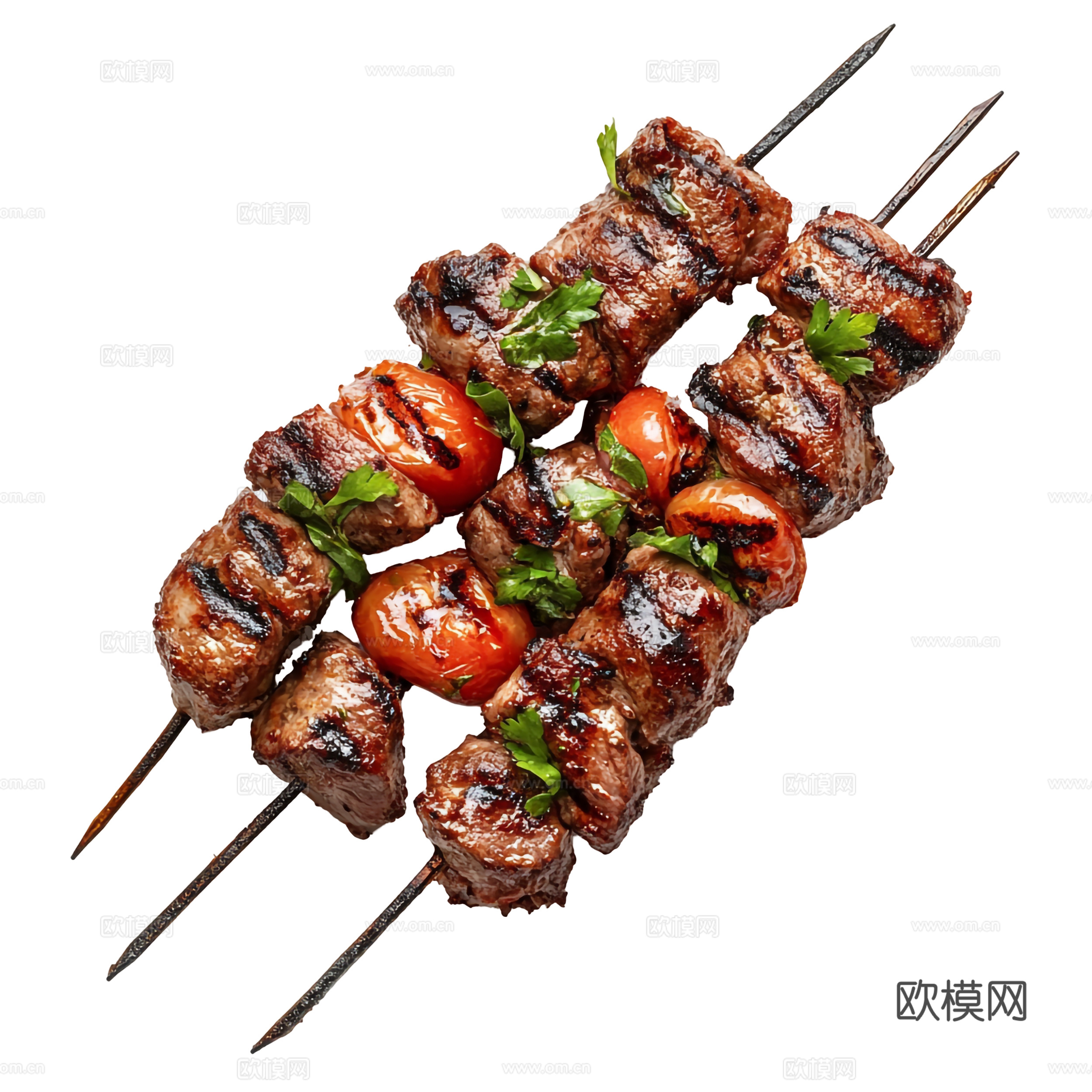 免抠烤串 烤牛肉串 烧烤 羊肉串 肉串