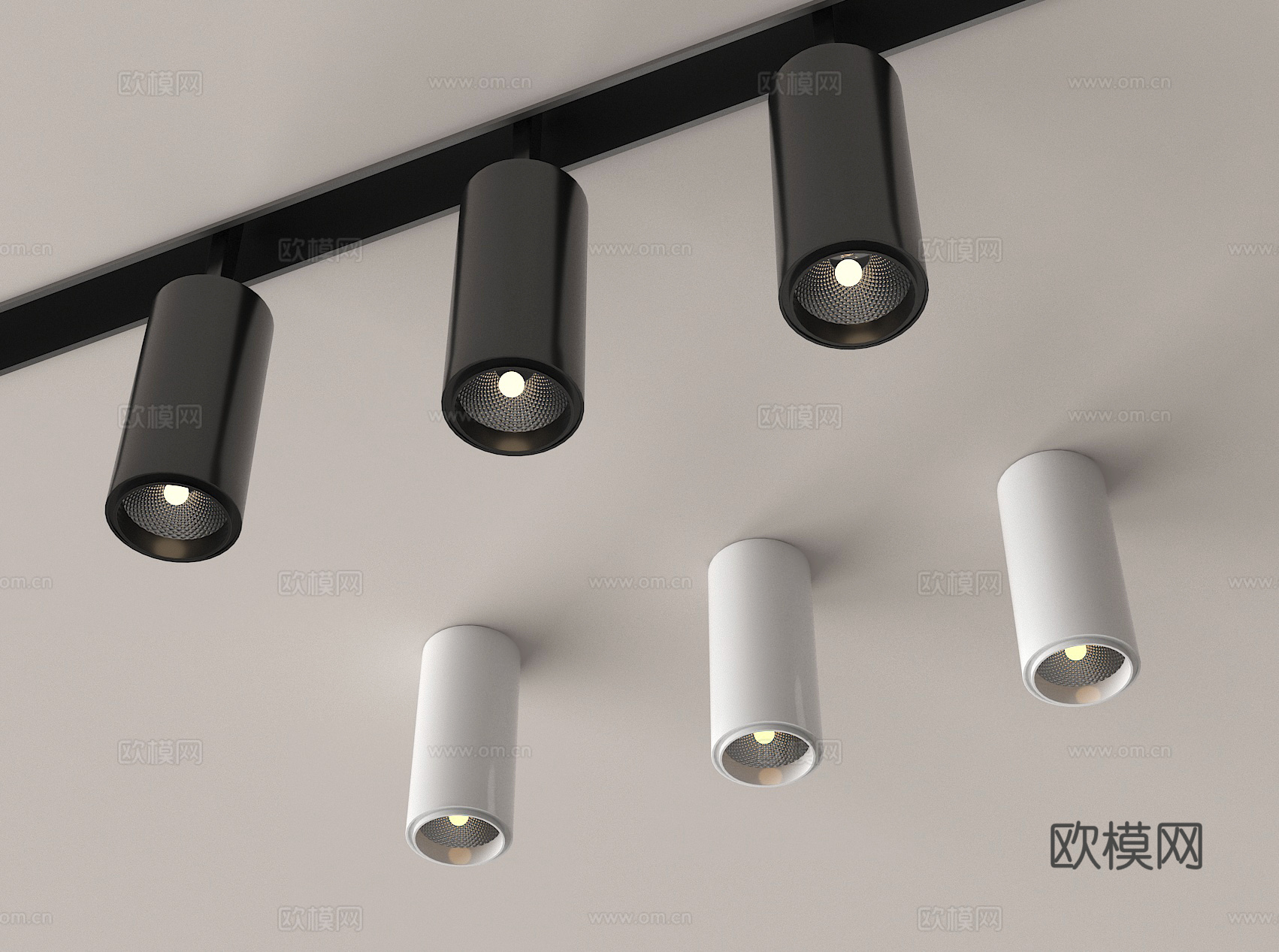 射灯 筒灯su模型