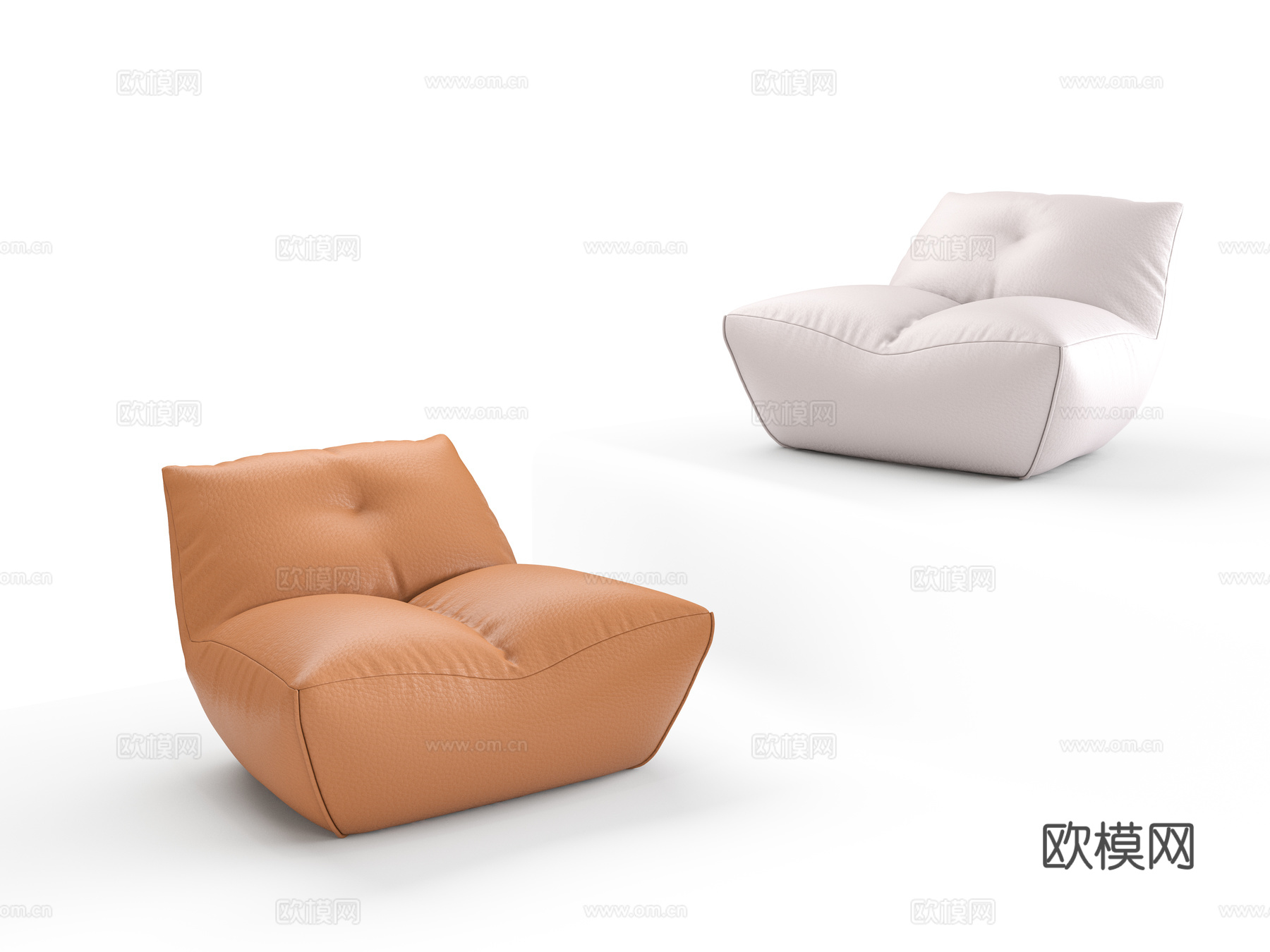 单椅休闲椅3d模型