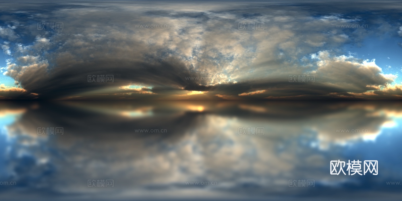 天空HDR 高清 日出 日落 多云 景观 风景贴图