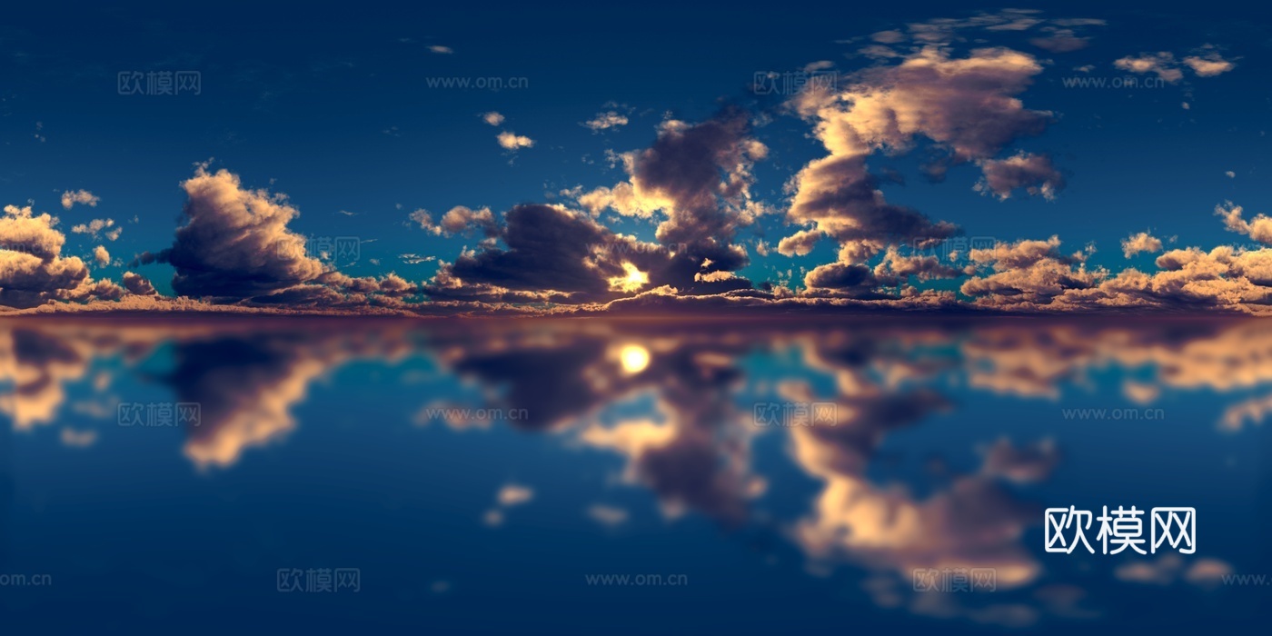 天空HDR 高清 日出 日落 多云 景观 风景贴图下载