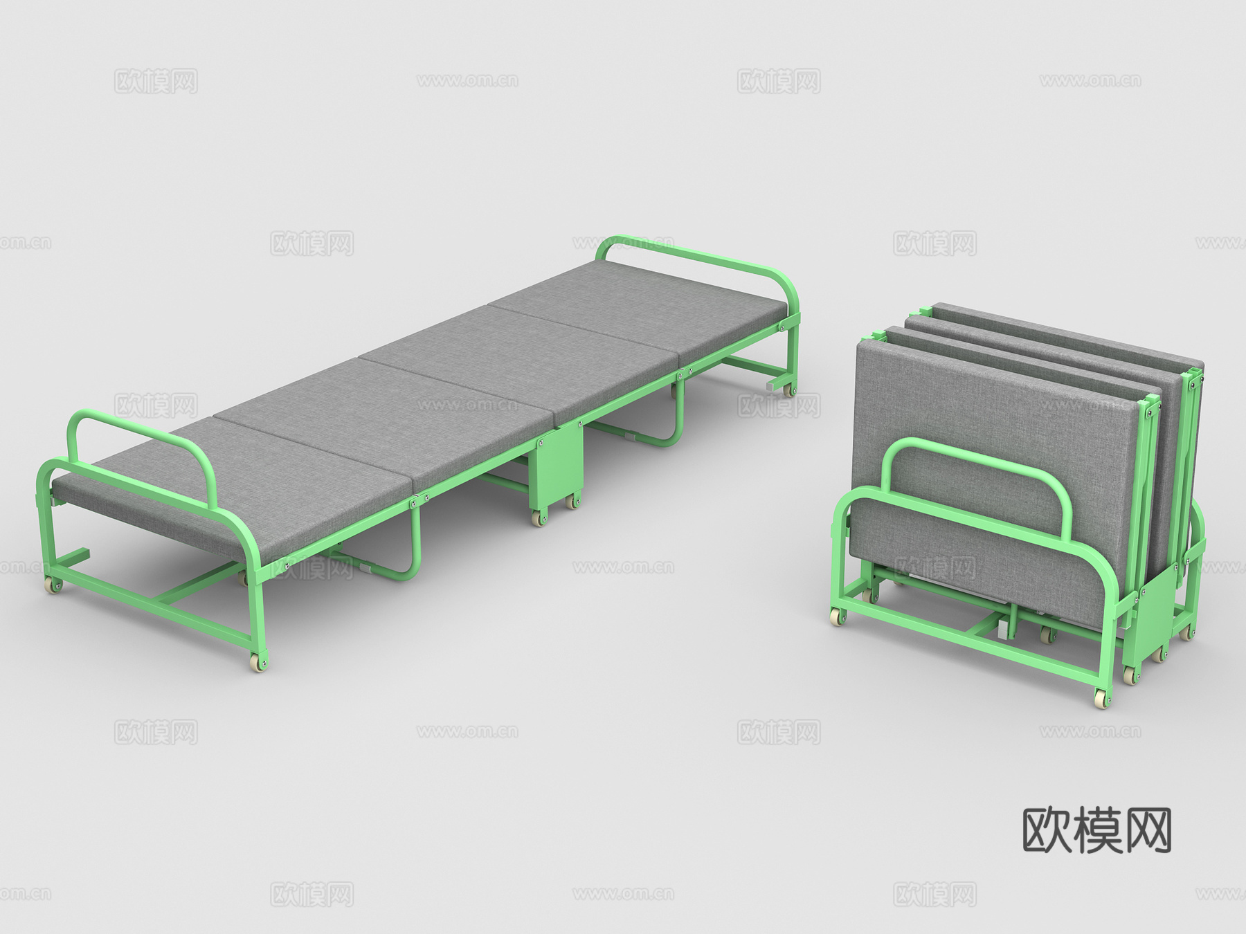 折叠床 午休床 陪护床3d模型
