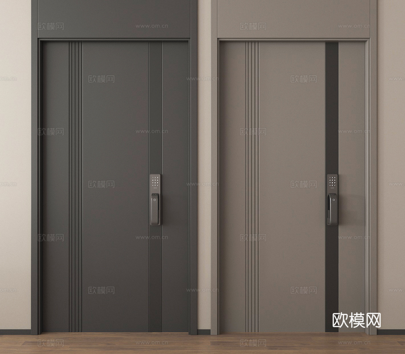 进户门 防盗门 入户门 通顶门3d模型