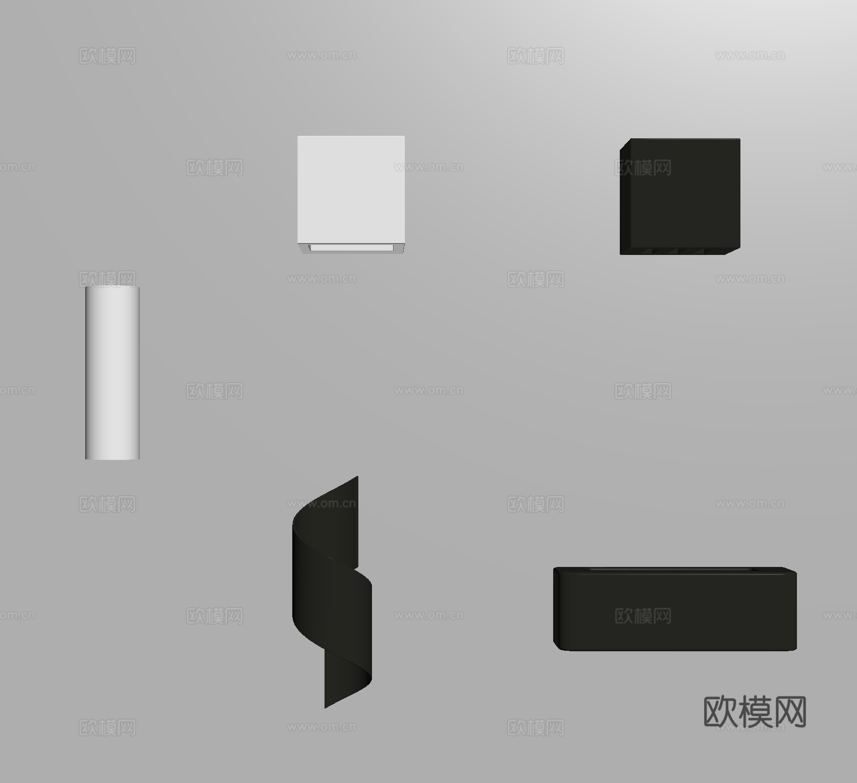 壁灯 墙灯 过道灯 走廊灯su模型
